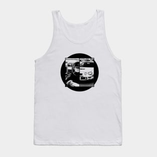 TOYOTA CELICA GT-FOUR ST205 Black 'N White 5 Tank Top